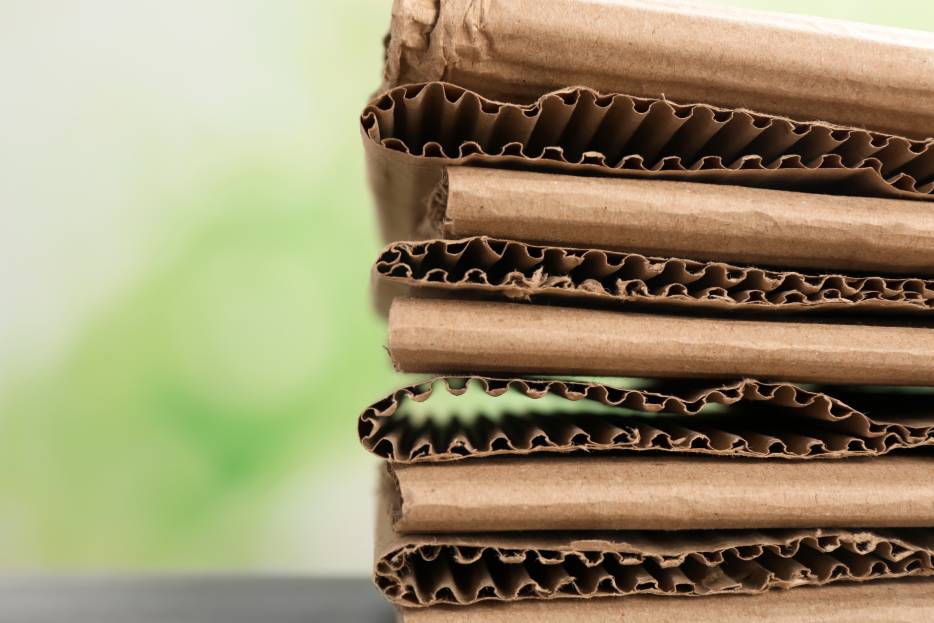 cartón corrugado sensible a la humedad